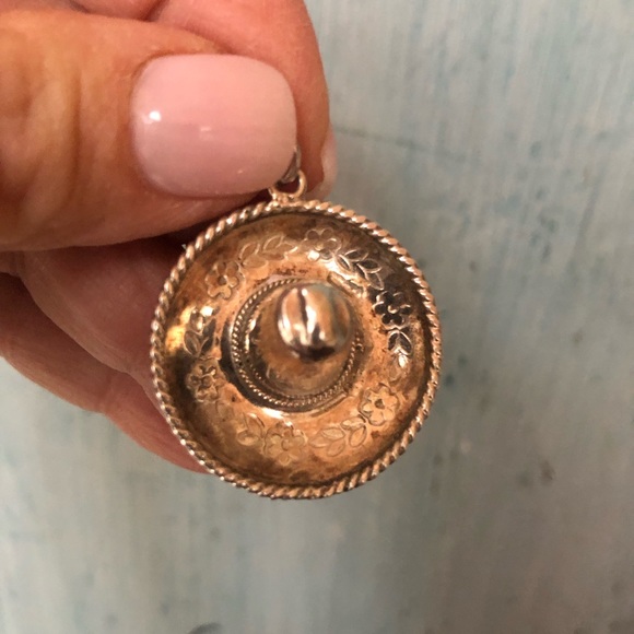 Sombrero sterling silver 925 charm made and purchased in Mexico - Picture 11 of 12